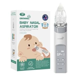 GROWNSY Baby Nasal Aspirator, Baby Nose Sucker Pro with Large Suction Chamber